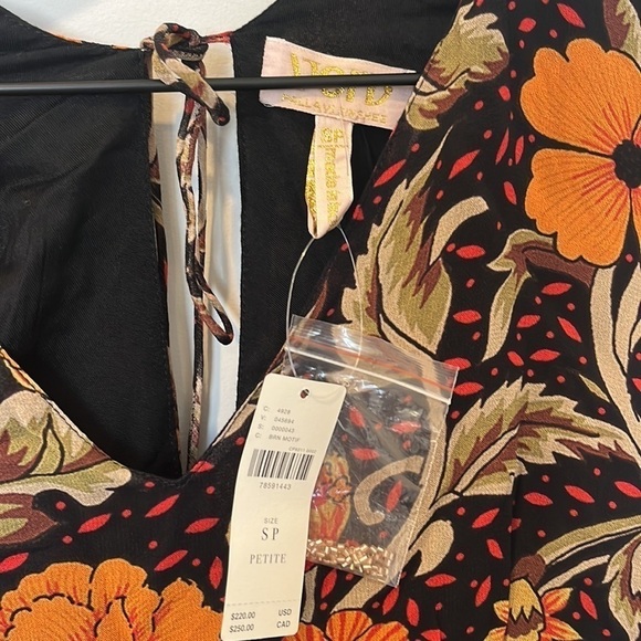 Anthropologie VERB By Pallavi Singhee Fringed Floral Beaded Mini Dress NWT - Picture 5 of 8